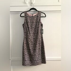 NTW Guess dress, size 4, pink lining, black lace